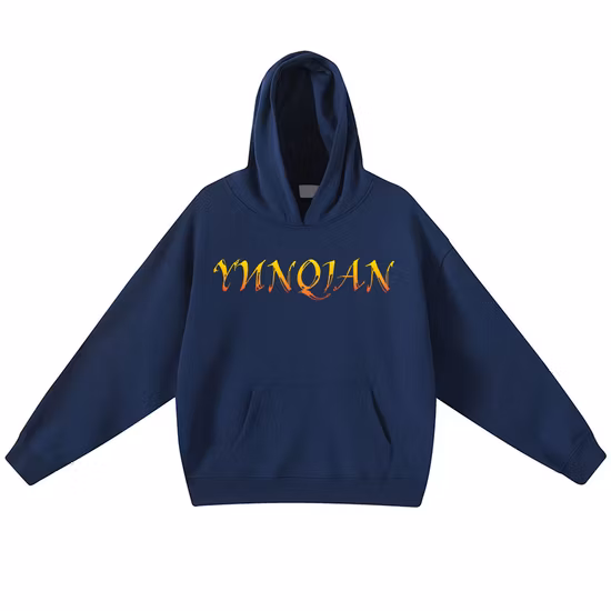 メンズの厚みのあるオーバーサイズの具体化されたカスタムデザインパーカー